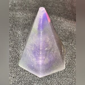 Iridescent Pyramid Decor (handmade)
